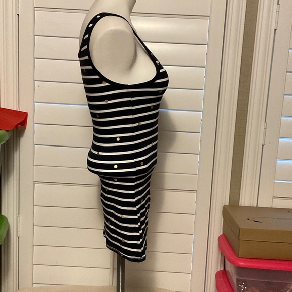 A New Day Black and White Striped Tank Top - Picture 2 of 6